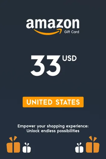 Amazon 33 USD Gift Card (United States) - Digital Key