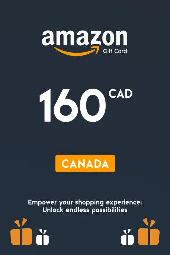 Amazon 160 CAD Gift Card (Canada) - Digital Key