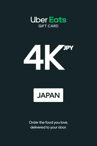 Uber Eats 4000 JPY Gift Card (Japan) - Digital key