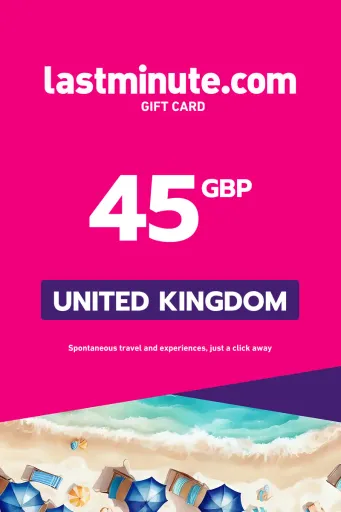 lastminute.com 45 GBP Gift Card (United Kingdom) - Digital Key