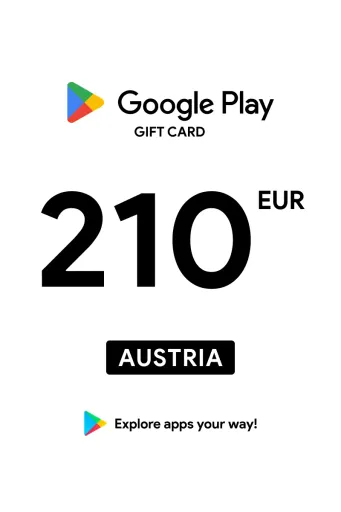 Google Play 210 EUR Gift Card (Austria) - Digital Key