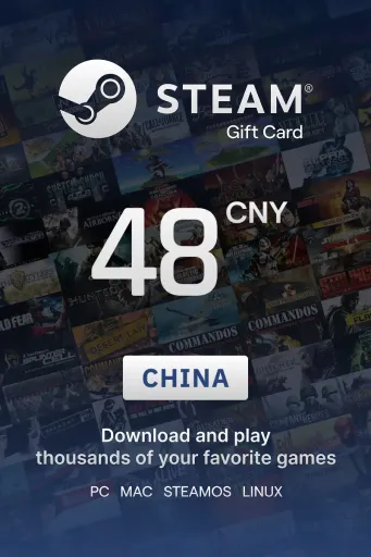 Steam Wallet 48 CNY Gift Card (China) - Digital Key