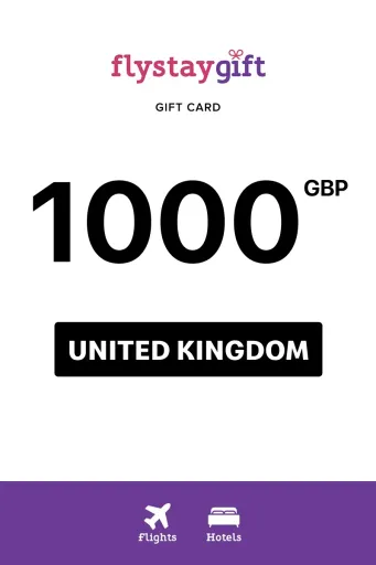 Flystay Gift 1000 GBP Gift Card (United Kingdom) - Digital Key
