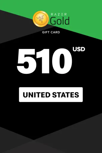 Razer Gold 510 USD Gift Card (United States) - Digital Key