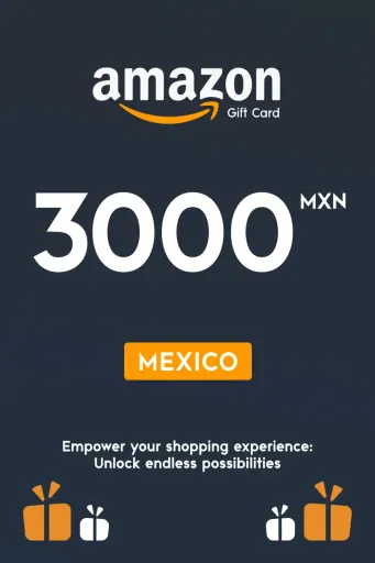 Amazon 3000 MXN Gift Card (Mexico) - Digital Key