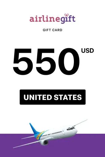 Airline Gift 550 USD Gift Card (United States) - Digital Key
