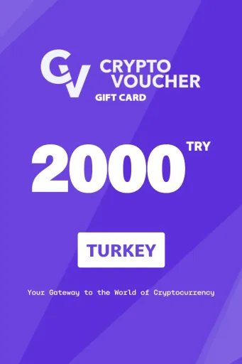 Crypto Voucher 2000 TRY Gift Card (Turkey) - Digital Key