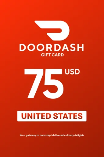 Product Image - DoorDash 75 USD Gift Card (United States) - Digital Key