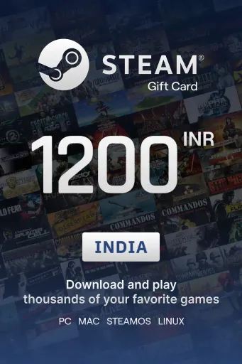 Steam Wallet 1200 INR Gift Card (India) - Digital Key