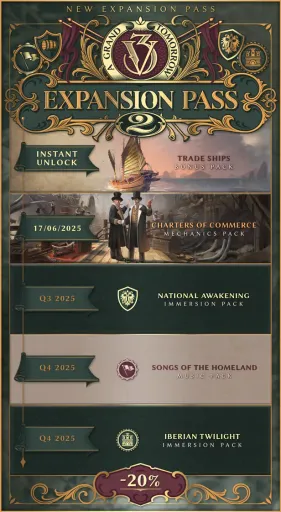 Victoria 3 - Expansion Pass 2 DLC (Global) (PC / Mac / Linux) - Steam - Digital Key