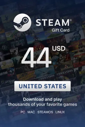 Steam Wallet 44 USD Gift Card (United States) - Digital Key