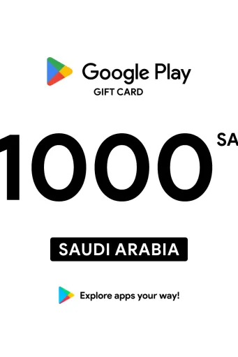 Google Play 1000 SAR Gift Card (Saudi Arabia) - Digital Key