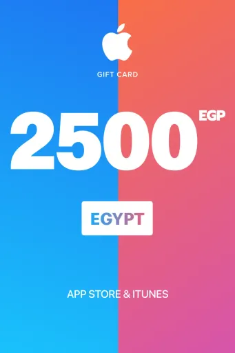App Store & iTunes 2500 EGP Gift Card (Egypt) - Digital Key