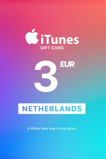 Apple iTunes 3 EUR Gift Card (Netherlands) - Digital Key