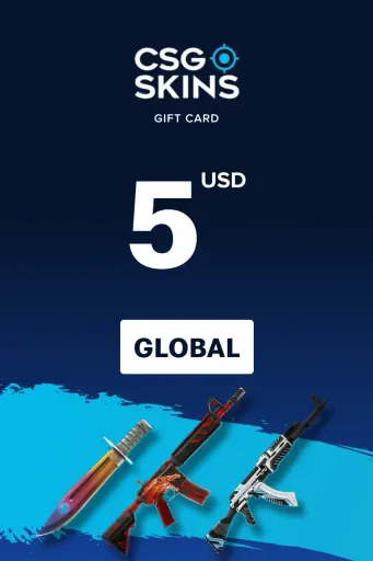 CSGO-Skins 5 USD Gift Card (Global) - Digital Key