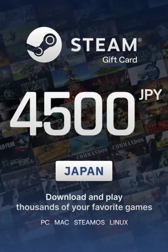 Steam Wallet 4500 JPY Gift Card (Japan) - Digital Key