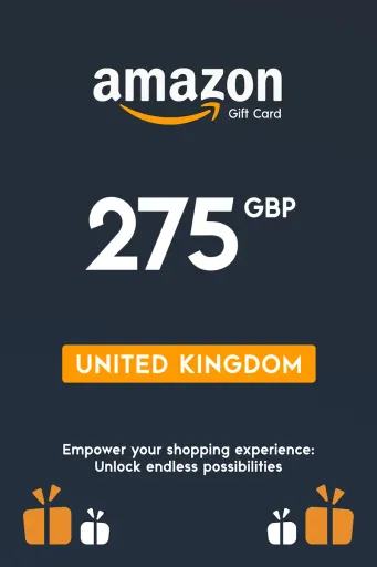 Amazon 275 GBP Gift Card (United Kingdom) - Digital Key