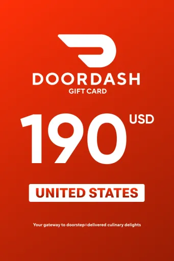 DoorDash 190 USD Gift Card (United States) - Digital Key