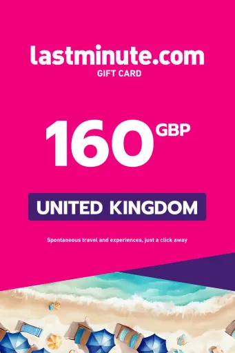 lastminute.com 160 GBP Gift Card (United Kingdom) - Digital Key