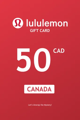 Lululemon 50 CAD Gift Card (Canada) - Digital Key