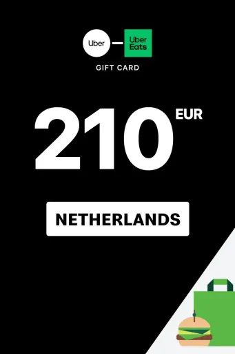 Uber & Uber Eats 210 EUR Gift Card (Netherlands) - Digital Key