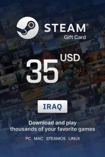 Steam Wallet 35 USD Gift card (Iraq) - Digital Key
