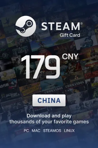 Steam Wallet 179 CNY Gift Card (China) - Digital Key