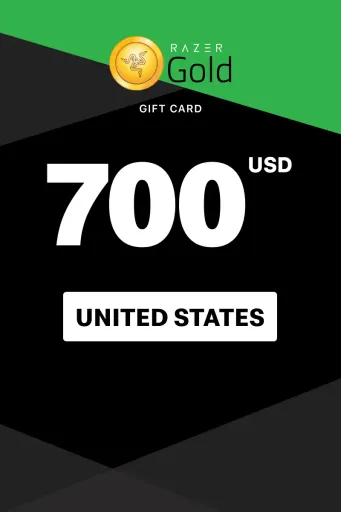 Razer Gold 700 USD Gift Card (United States) - Digital Key