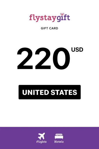 Flystay Gift 220 USD Gift Card (United States) - Digital Key