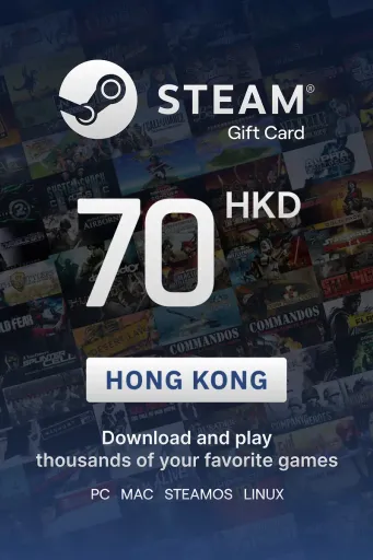 Steam Wallet 70 HKD Gift Card (Hong Kong) - Digital Key
