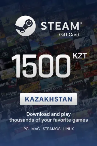 Steam Wallet 1500 KZT Gift Card (Kazakhstan) - Digital Key