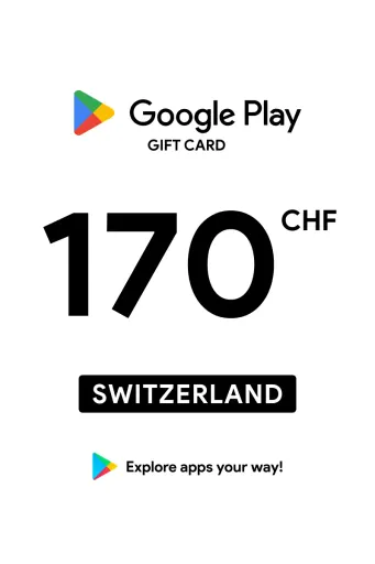 Google Play 170 CHF Gift Card (Switzerland) - Digital Key
