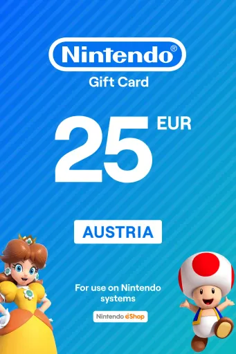 Nintendo eShop 25 EUR Gift Card (Austria) - Digital Key