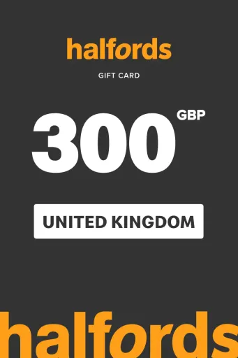 Halfords 300 GBP Gift Card (United Kingdom) - Digital Key