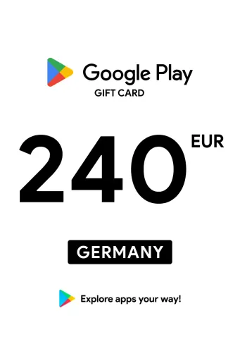 Google Play 240 EUR Gift Card (Germany) - Digital Key