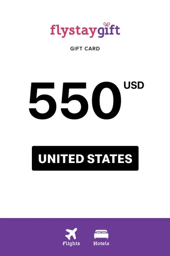 Flystay Gift 550 USD Gift Card (United States) - Digital Key
