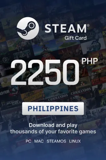 Steam Wallet 2250 PHP Gift Card (Philippines) - Digital Key