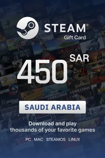 Steam Wallet 450 SAR Gift Card (Saudi Arabia) - Digital Key