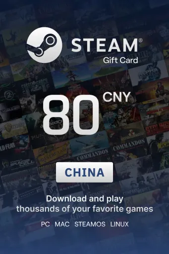 Steam Wallet 80 CNY Gift Card (China) - Digital Key