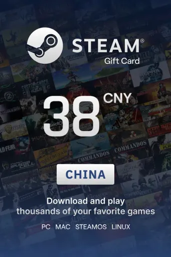 Steam Wallet 38 CNY Gift Card (China) - Digital Key