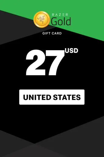 Razer Gold 27 USD Gift Card (United States) - Digital Key