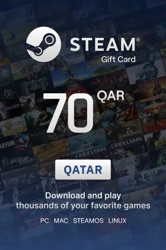 Steam Wallet 70 QAR Gift Card (Qatar) - Digital Key