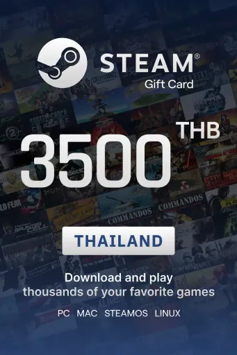 Steam Wallet 3500 THB Gift Card (Thailand) - Digital Key