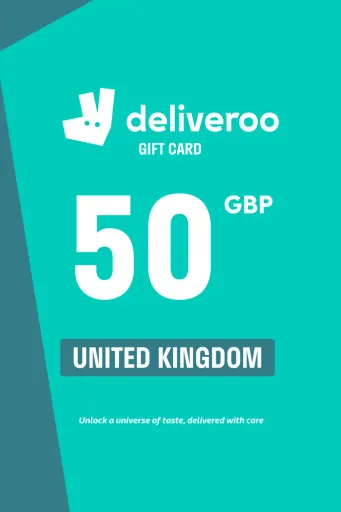 Deliveroo 50 GBP Gift Card (United Kingdom) - Digital Key