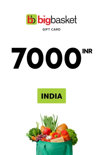 Product Image - Bigbasket 7000 INR Gift Card (India) - Digital Key