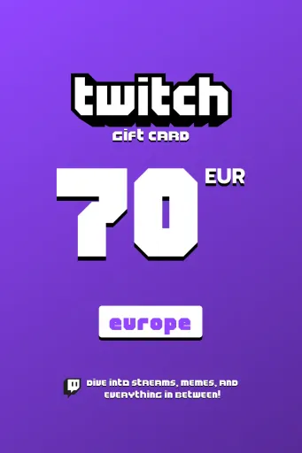 Twitch 70 EUR Gift Card (Europe) - Digital Key