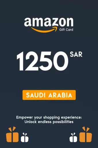 Amazon 1250 SAR Gift Card (Saudi Arabia) - Digital Key