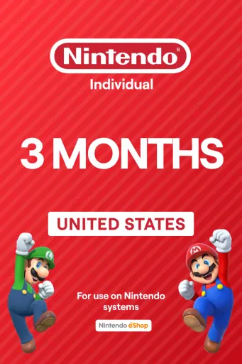 Nintendo Switch Online 3 Months Individual Membership (United States) - Digital Key