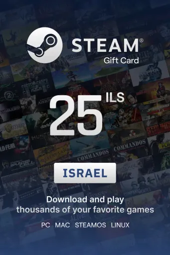 Steam Wallet 25 ILS Gift Card (Israel) - Digital Key