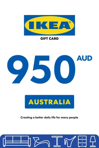 IKEA 950 AUD Gift Card (Australia) - Digital Key
